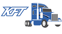 Kitchen Family Trucking logo - white tag